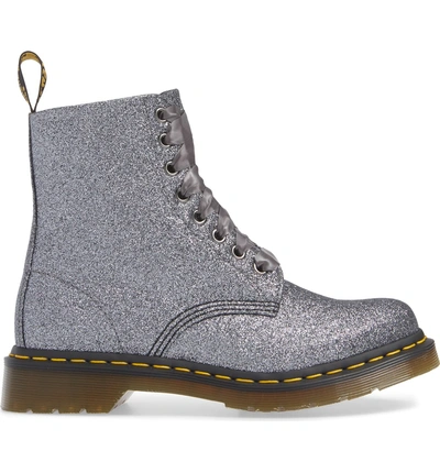 Shop Dr. Martens' 1460 Glitter Bootie In Pewter Glitter