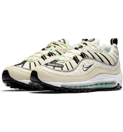 Shop Nike Air Max 98 Running Shoe In Sail/ Igloo/ Fossil/ Silver