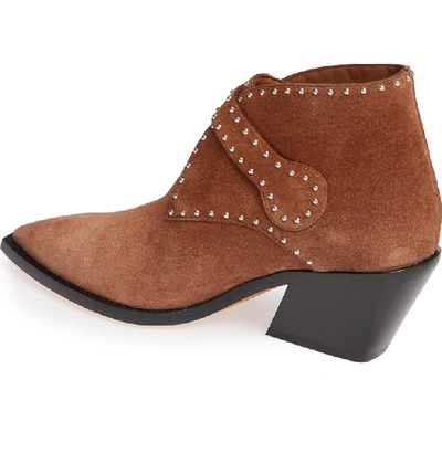 Shop Givenchy Elegant Studs Pointy Toe Boot In Havanna Brown