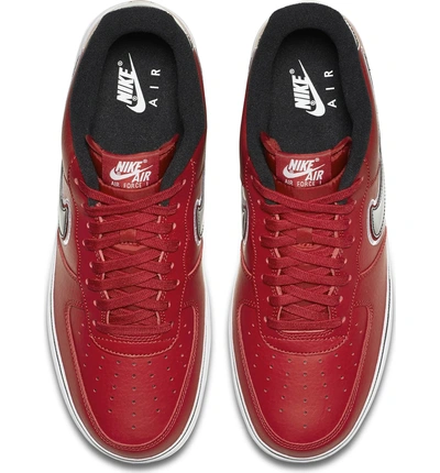 Shop Nike Air Force 1 '07 Lv8 Sport Shoe In Varsity Red/ Black/ White