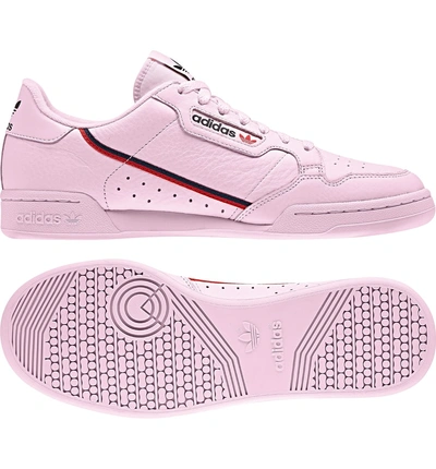 Shop Adidas Originals Continental 80 Sneaker In Clear Pink/ Scarlet/ Navy