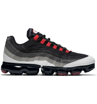 Shop Nike Air Vapormax 95 Sneaker In White/ Red/ Pewter/ Granite