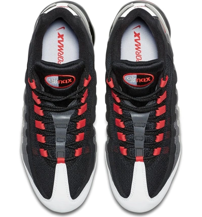 Shop Nike Air Vapormax 95 Sneaker In White/ Red/ Pewter/ Granite