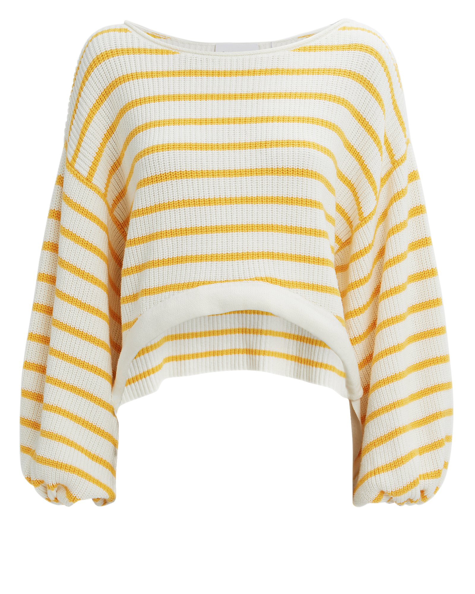 striped yellow sweater