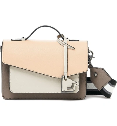 Shop Botkier Cobble Hill Calfskin Leather Crossbody Bag - Pink In Nude Combo
