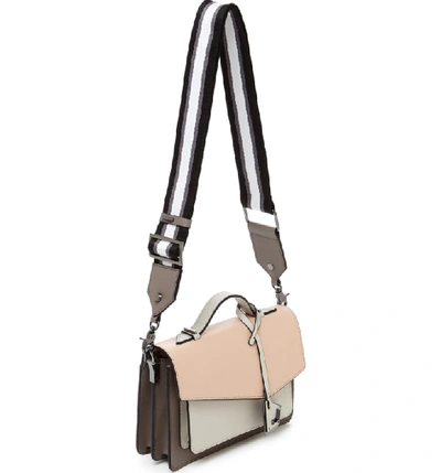 Shop Botkier Cobble Hill Calfskin Leather Crossbody Bag - Pink In Nude Combo