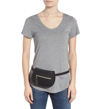 Shop Danielle Nicole Trish Faux Leather Belt Bag - Black
