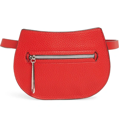 Shop Danielle Nicole Trish Faux Leather Belt Bag In Red