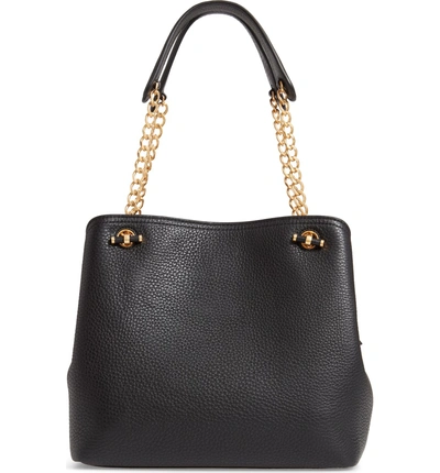 Shop Tory Burch Small Chelsea Leather Tote - Black