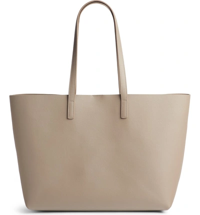 Shop Saint Laurent 'shopping' Leather Tote In Light Natural