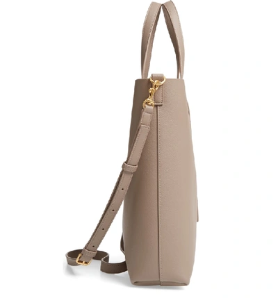Shop Saint Laurent Toy Shopping Leather Tote - Beige In Mink