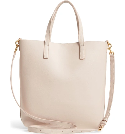 Shop Saint Laurent Toy Shopping Leather Tote In Marble Pink