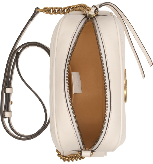 Gucci Gg Marmont 2.0 Matelasse Leather Camera Bag - White In 9022 M Whit | ModeSens