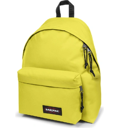 Shop Eastpak Padded Pak'r Nylon Backpack - Yellow In Young Yellow