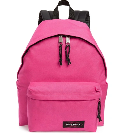 Shop Eastpak Padded Pak'r Nylon Backpack - Pink In Extra Pink
