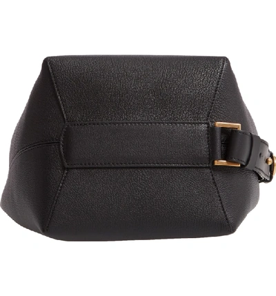 Shop Givenchy Medium Gv Goatskin Bucket Bag - Black