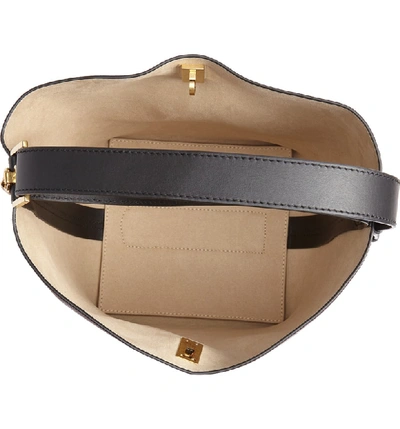 Shop Givenchy Medium Gv Goatskin Bucket Bag - Burgundy In Aubergine