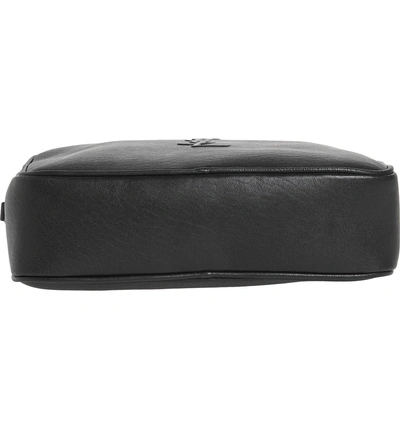 Shop Saint Laurent Small Mono Leather Camera Bag - Black In Nero