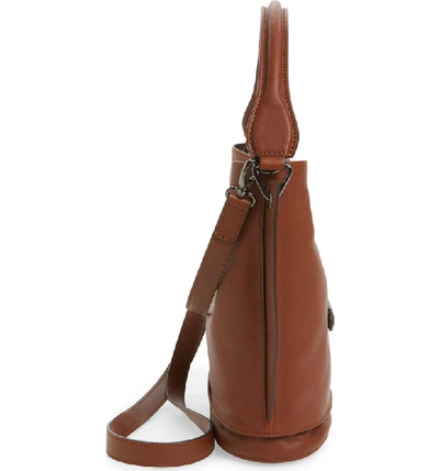 3d leather crossbody bag Longchamp Brown in Leather - 33760816