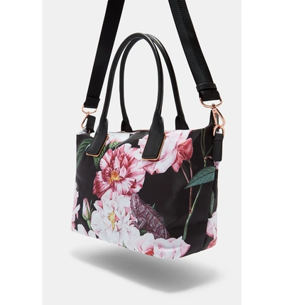 Ted Baker Small Iguazu Print Nylon Tote Black ModeSens