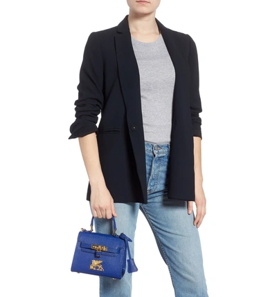 Mcm Mini Rgb Satchel In Blue ModeSens