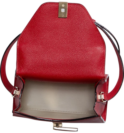 Shop Valextra Iside Mini Top Handle Bag In Red