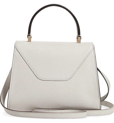 Shop Valextra Iside Mini Top Handle Bag In Ash Grey