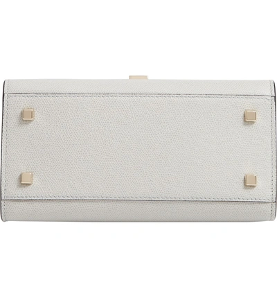 Shop Valextra Iside Mini Top Handle Bag In Ash Grey