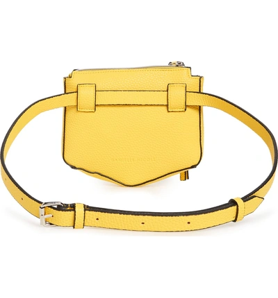 Shop Danielle Nicole Elia Faux Leather Belt Bag - Yellow In Mustard