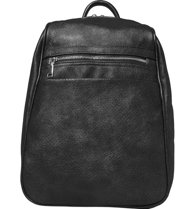 Shop Urban Originals Dream On Vegan Leather Backpack In Black
