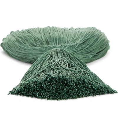 Shop Cult Gaia Small Tassel Bag - Green In Grn Malachite