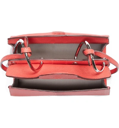 Shop Danse Lente Mini Phoebe Leather Bag - Red In Coral