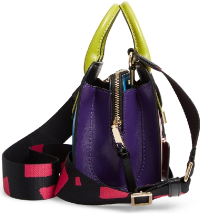Shop Marc Jacobs Little Big Shot Leather Tote - Pink In Peony Multi