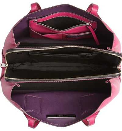 Shop Marc Jacobs The Editor Leather Tote - Purple In Magenta