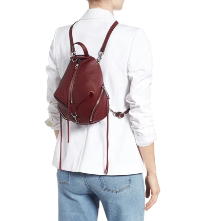 Mini julian pebbled leather convertible backpack hot sale