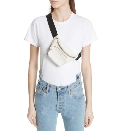 Shop Kara Leather Bum Bag - White