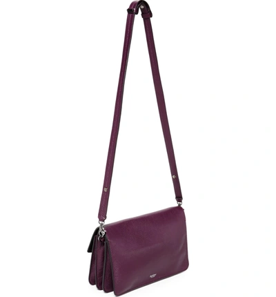 Shop Botkier Cobble Hill Leather Shoulder Bag - Purple In Winter Purple