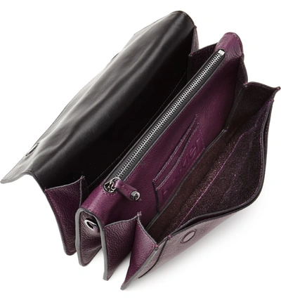 Shop Botkier Cobble Hill Leather Shoulder Bag - Purple In Winter Purple