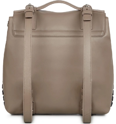 Shop Allsaints Fin Leather Backpack - Brown In Almond Brown