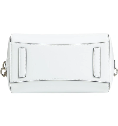 Shop Givenchy Mini Antigona Patent Leather Satchel - White