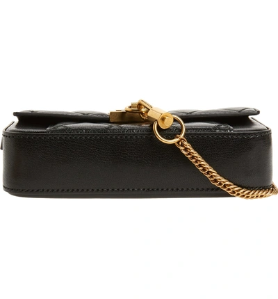 Shop Givenchy Mini Pocket Quilted Convertible Leather Bag In Black