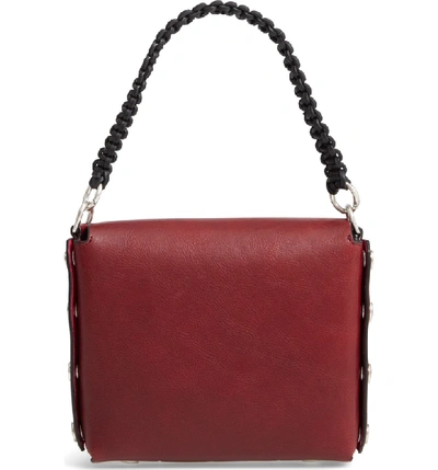 Shop Rag & Bone Atlas Concept Leather Shoulder Bag - Red In Biking Red/ Dragon Suede