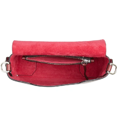 Shop Rag & Bone Atlas Concept Leather Shoulder Bag - Red In Biking Red/ Dragon Suede