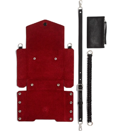Shop Rag & Bone Atlas Concept Leather Shoulder Bag - Red In Biking Red/ Dragon Suede