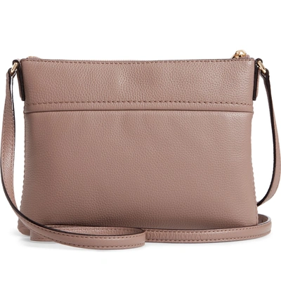 Shop Kate Spade Jackson Street - Gabriele Leather Crossbody Bag - Brown In Brownstone