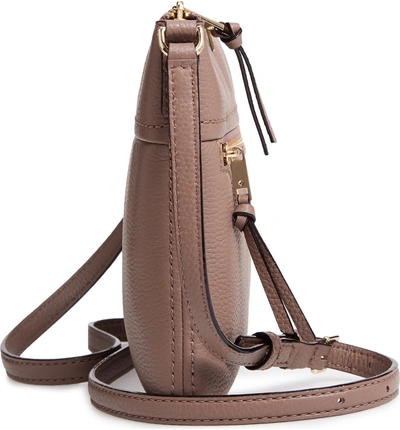 Shop Kate Spade Jackson Street - Gabriele Leather Crossbody Bag - Brown In Brownstone