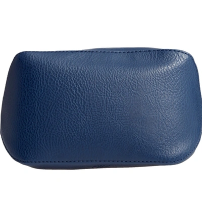 Shop Matt & Nat Large Sam Faux Leather Crossbody Bag - Blue In Allure