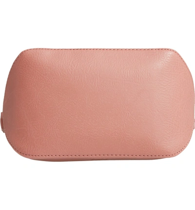 Shop Matt & Nat Large Sam Faux Leather Crossbody Bag - Pink In Clay