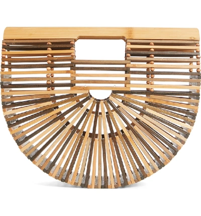 Shop Cult Gaia Small Ark Bamboo Handbag - Brown In Multi