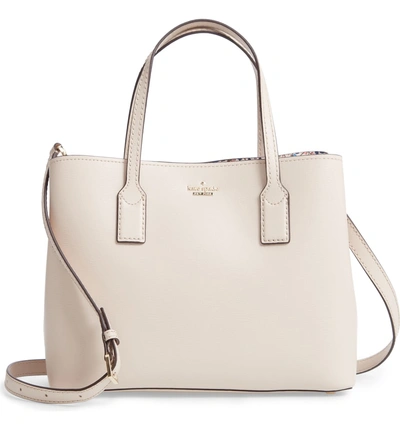 Shop Kate Spade Hadley Road Small Dina Leather Shoulder/crossbody Bag - Beige In Tusk Multi